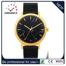 Montre de cheval de marbre de cas de logo fait sur commande d&#39;acier inoxydable (DC-042)